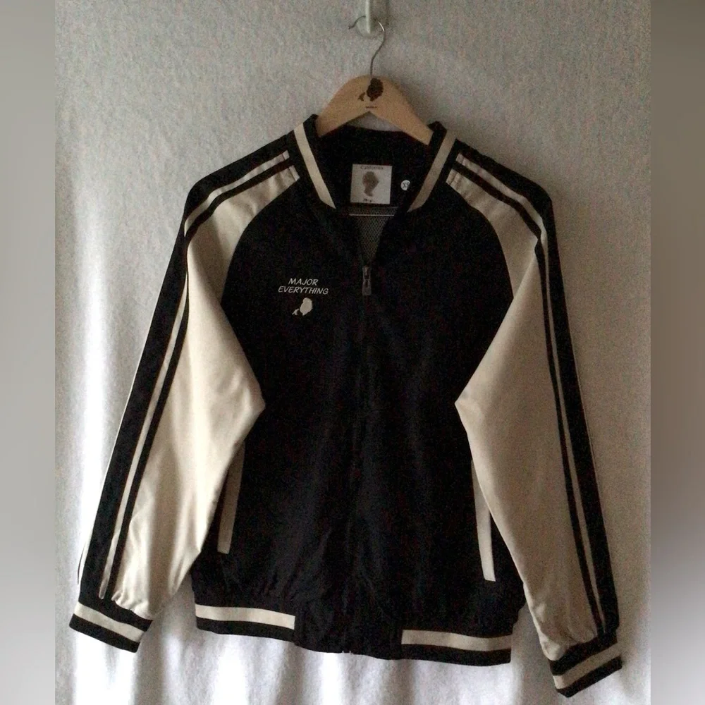 Black and Cream Track Jacket - Picture 1 of 7